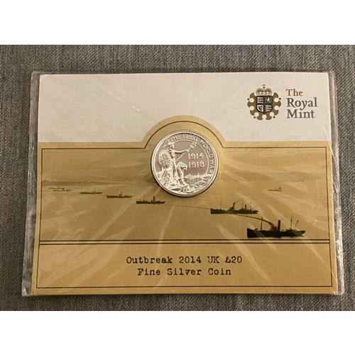 94 - 2014 Tristan Da Cunha Silver Plated 32mm 12.4g Half Crown Coin and 