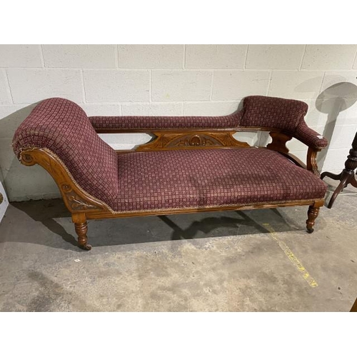 128 - Victorian chaise longue 183cm L