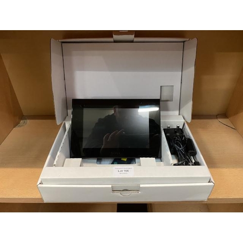 166 - Boxed Sony digital photo frame model. DPF-D70 with remote, mains lead & booklet