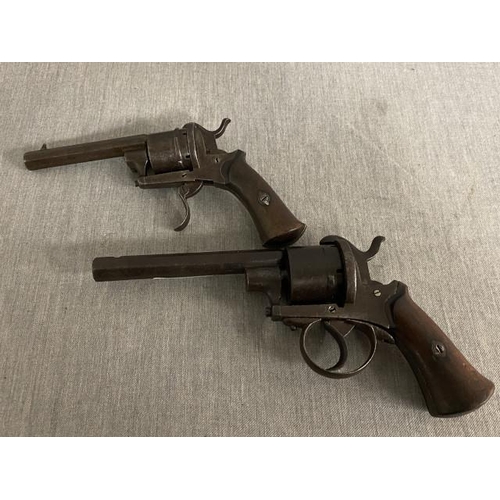 191 - Two pinfire revolvers (working but sold as seen)