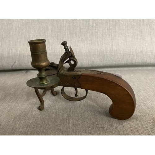 192 - Flint lock tinder/ candle pistol