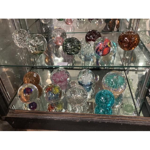 241 - 15 glass paperweights