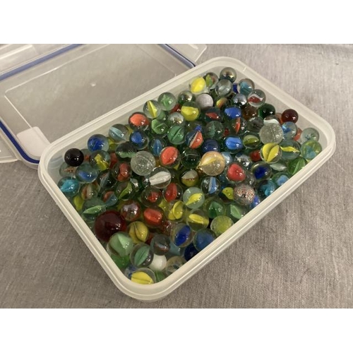 243 - Tub of mixed marbles