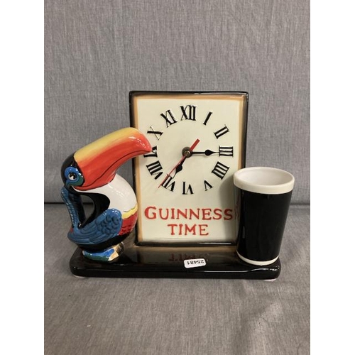 245 - Enesco Guinness Toucan clock (G0051) 26W 21H 12D