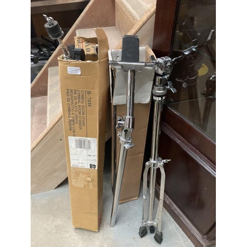 316 - Pearl B-70W Boom stand, Meinl & Premier percussion stands