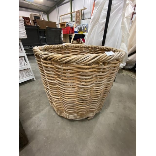 180 - Wicker log basket 50H x 60cm diameter