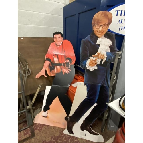 189 - Life-size carboard cut outs of Elvis & Austin Powers