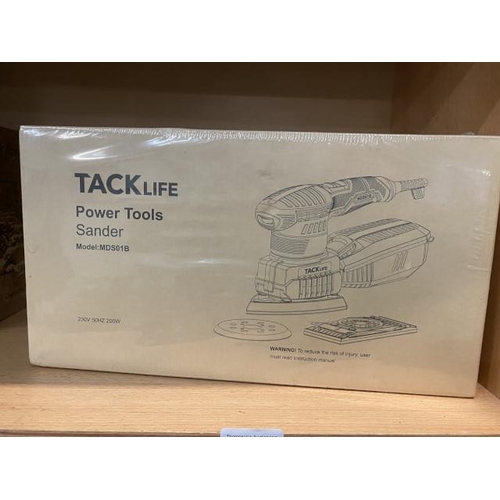 219 - Boxed Tack Life sander model. MDS01B NEW