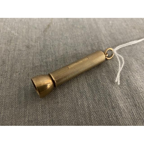 258 - 9ct gold cigar piercer 13.1g