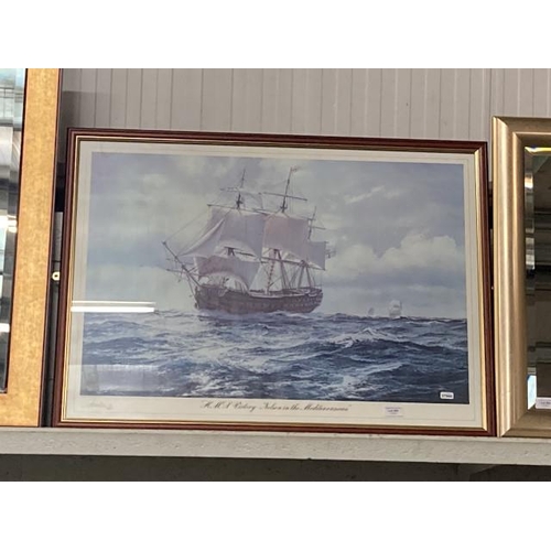 295 - Framed HMS Victory limited edition 9/250 