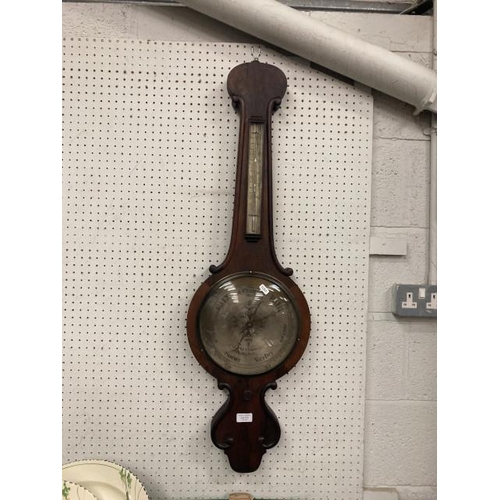 313 - 19th century mahogany J.R & J. Neill, Belfast wall barometer