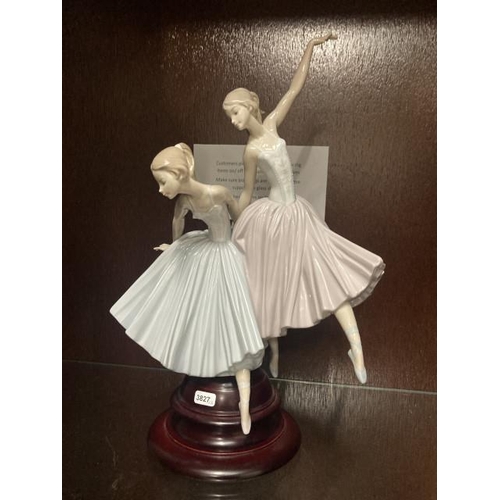 329 - Lladro 'Merry Ballet Two  Ballerina' figurine (Ballerina in pink missing her thumb-as seen) 47H