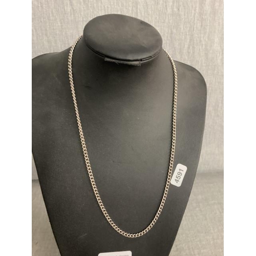 349 - Sterling silver neck chain 27.7g