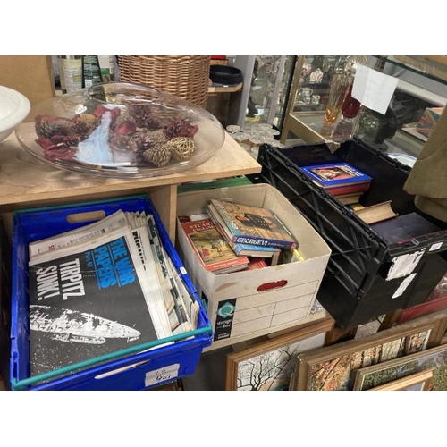 353 - 3 boxes of Royalist & history books inc. Kings & Queens of England, Life in Tudor England, Charles &... 