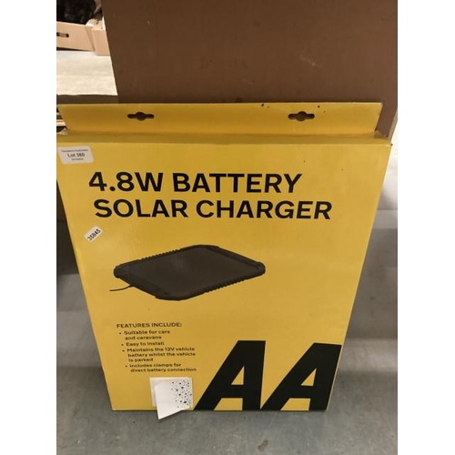 380 - AA 4.8W 12V car battery, solar charger (NEW)