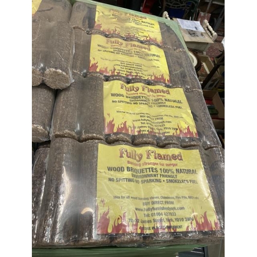 434 - 4 bags of 100% natural briquettes with certificate of analysis results