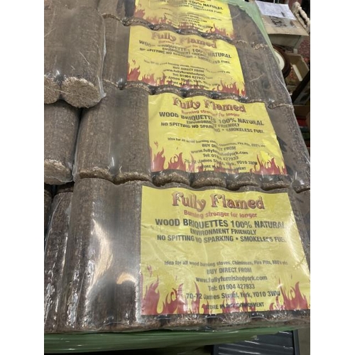 437 - 4 bags of 100% natural briquettes with certificate of analysis results