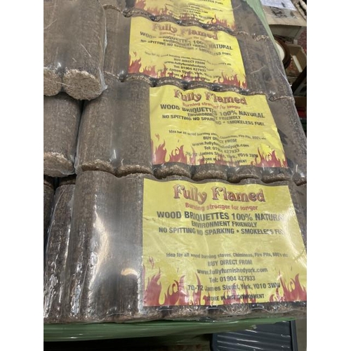 440 - 4 bags of 100% natural briquettes with certificate of analysis results