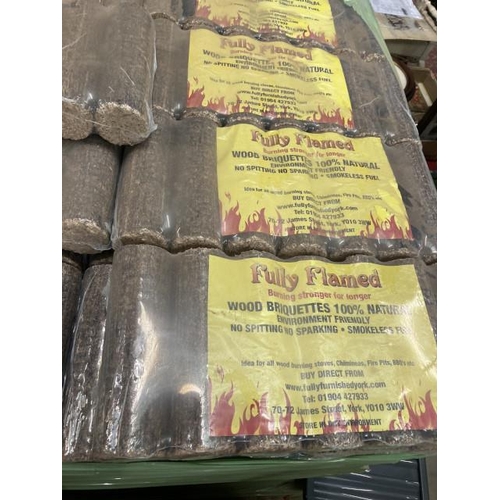 442 - 4 bags of 100% natural briquettes with certificate of analysis results