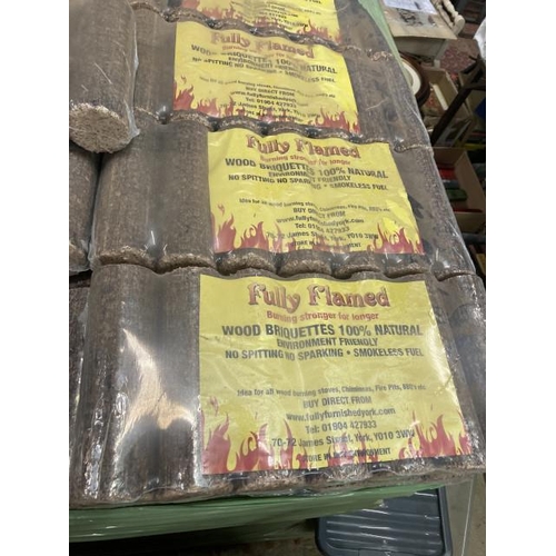 445 - 4 bags of 100% natural briquettes with certificate of analysis results