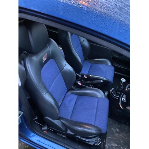 188 - PN58 LXT Ford Fiesta Zetec Blue 80 in blue, 1388CC, petrol, 3 door hatchback, 3 keys. Date of first ... 