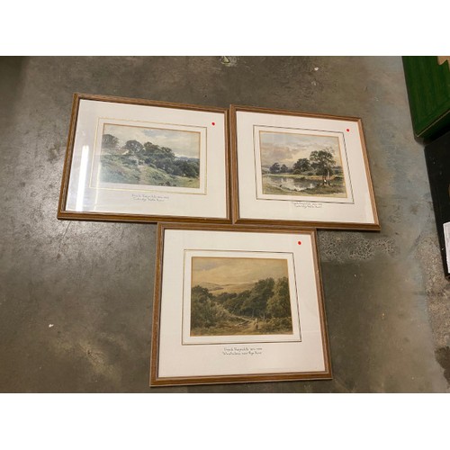 379 - 10 pictures inc. 3 framed Frank Reynolds 1876-1953 signed watercolours, two at 'Tunbridge Wells' & '... 