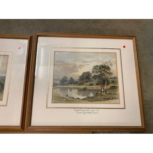 379 - 10 pictures inc. 3 framed Frank Reynolds 1876-1953 signed watercolours, two at 'Tunbridge Wells' & '... 