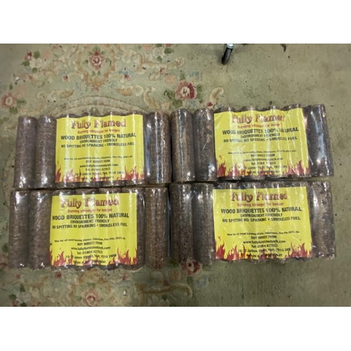 175 - 4 bags of 100% natural briquettes with certificate of analysis results