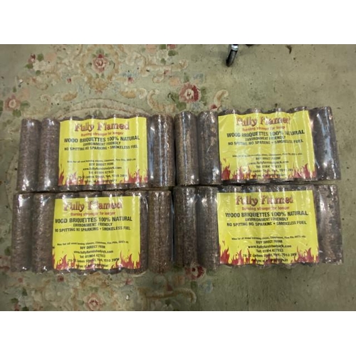 176 - 4 bags of 100% natural briquettes with certificate of analysis results