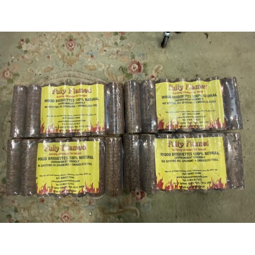 177 - 4 bags of 100% natural briquettes with certificate of analysis results