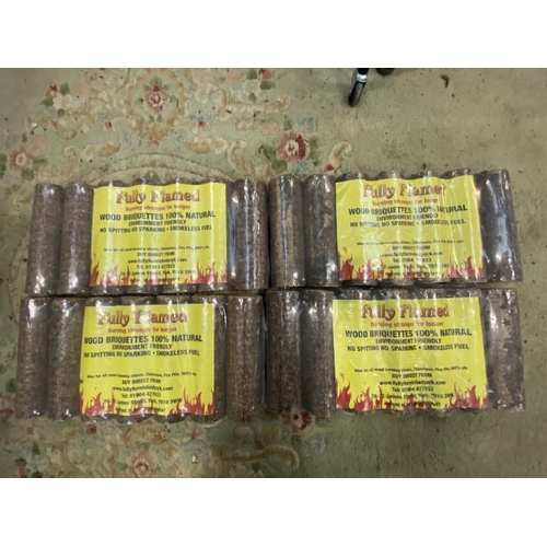 181 - 4 bags of 100% natural briquettes with certificate of analysis results