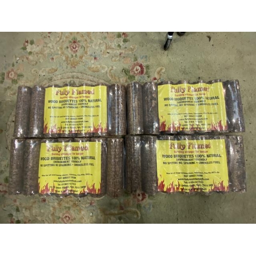 182 - 4 bags of 100% natural briquettes with certificate of analysis results