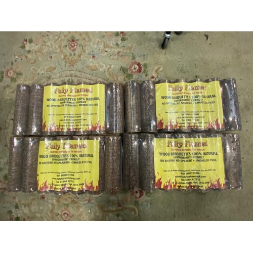 184 - 4 bags of 100% natural briquettes with certificate of analysis results