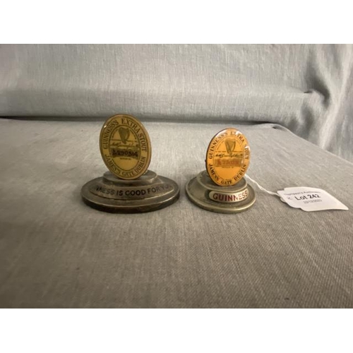 242 - Two vintage Guinness menu holders 