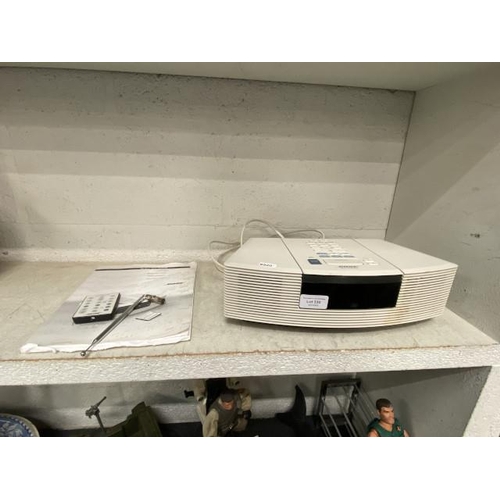 330 - Bose Wave radio/CD model No. AWRC3P with remote & manual