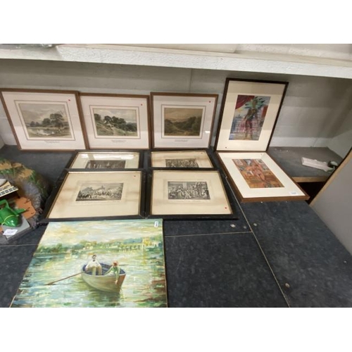 333 - 10 pictures inc. 3 framed Frank Reynolds 1876-1953 signed watercolours, two at 'Tunbridge Wells' & '... 