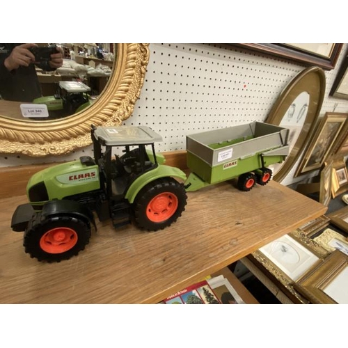 341 - Model Claas Ares 836 RZ tractor & trailer