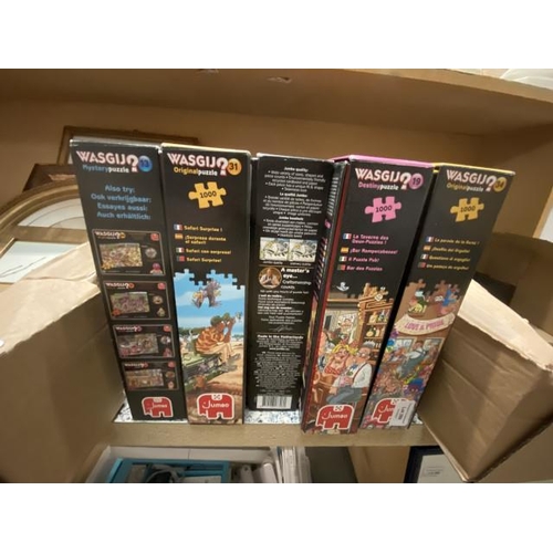 350 - 5 boxed WASGIJ? original puzzles (Number's 13, 19, 20, 31 & 34) (Please note these have not been che... 