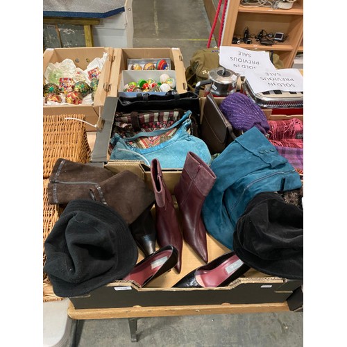 429 - 8 Boxes of bags including Nica, Domo, Accessorize, Richard’s, scarves including Moon 100% lambs wool... 