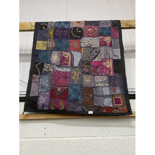 109 - Patchwork wall hanging 145 x 95cm