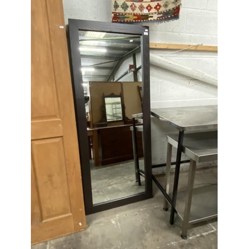 113 - Contemporary framed dressing mirror 171H 70W