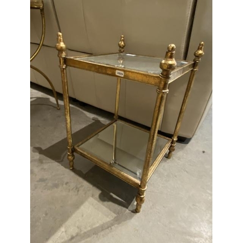 145 - Contemporary gilt lamp table 55H 31W 38D