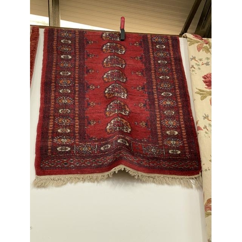 161 - Red ground Persian rug 80 x 120cm