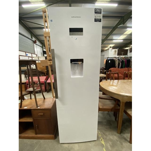 179 - Grundig upright fridge with water dispenser 183H 59W 61D