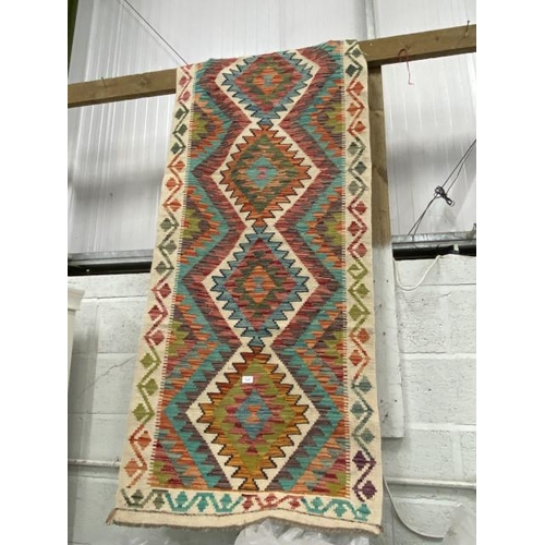 205 - Chobi Kilim runner 243 x 81cm