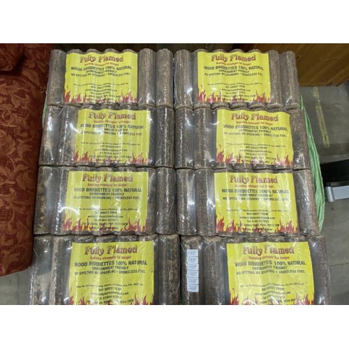 214 - 8 bags of 100% natural briquettes with certificate of analysis results