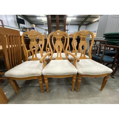 241 - 6 Universal Furniture Ltd dining chairs including 2 carvers