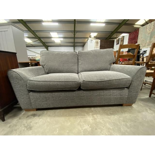 243 - Alstons 'Spitfire' 2 seater sofa bed upholstered in grey chenille 180W