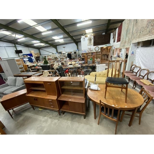 244 - Mid century G Plan teak sideboard 122H 124W 47D, mid century teak 