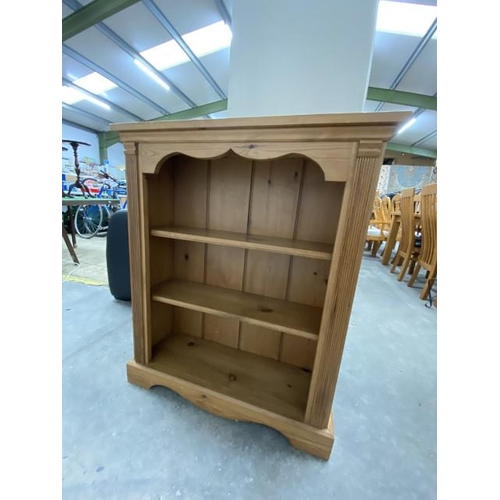 253 - Pine bookcase 96H 82W 16D